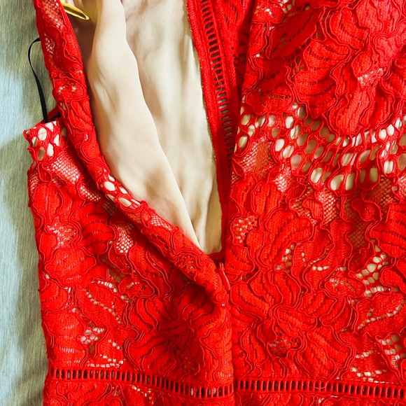 H&M Red Lace Dress - Picture 4 of 5